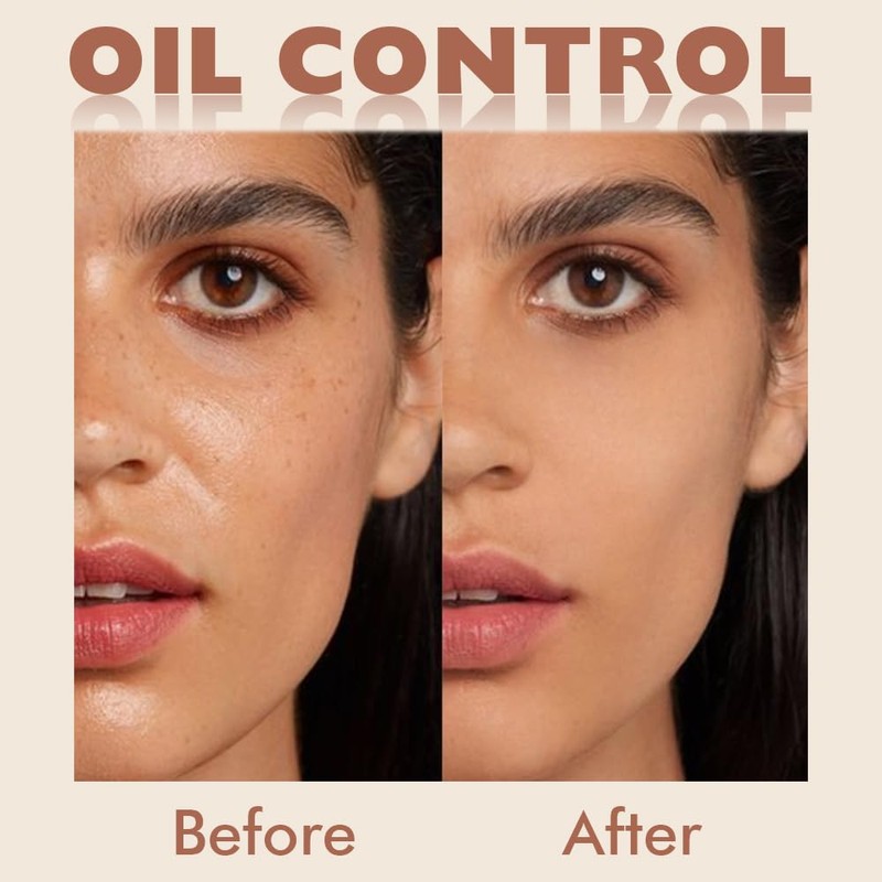 evpct Oil Control Pressed Face Powder Compact for Women, Translucent