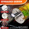 ORIGINAL Rolling Grill Basket Set of 2 w/Detachable Handle. Stainless