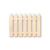 Unfinished Wood Picket Fence Shape - Craft - up to