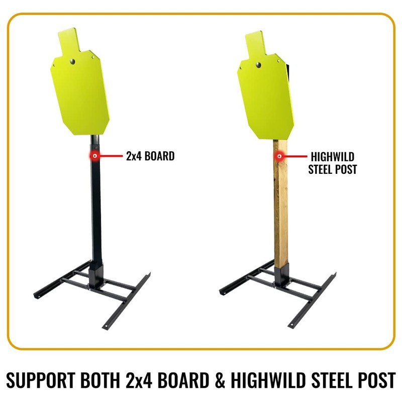 Highwild 2x4 Target Stand Base for AR500 Steel Shooting Targets