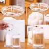 4 Pack Qtip Holder Dispenser for Cotton Ball, Transparent Dust-proof