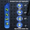 WORKPRO 8” Magnetic Torpedo Level 4 Bubble Vials for 0°/90°/45°/30°