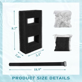 A1376 Filter Media Kit for Fluval Spec Betta Evo Flex Aquariums 1Pack