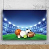 Dorcev 6x4ft All Stars Sports Backdrop - Outdoor Sports Theme