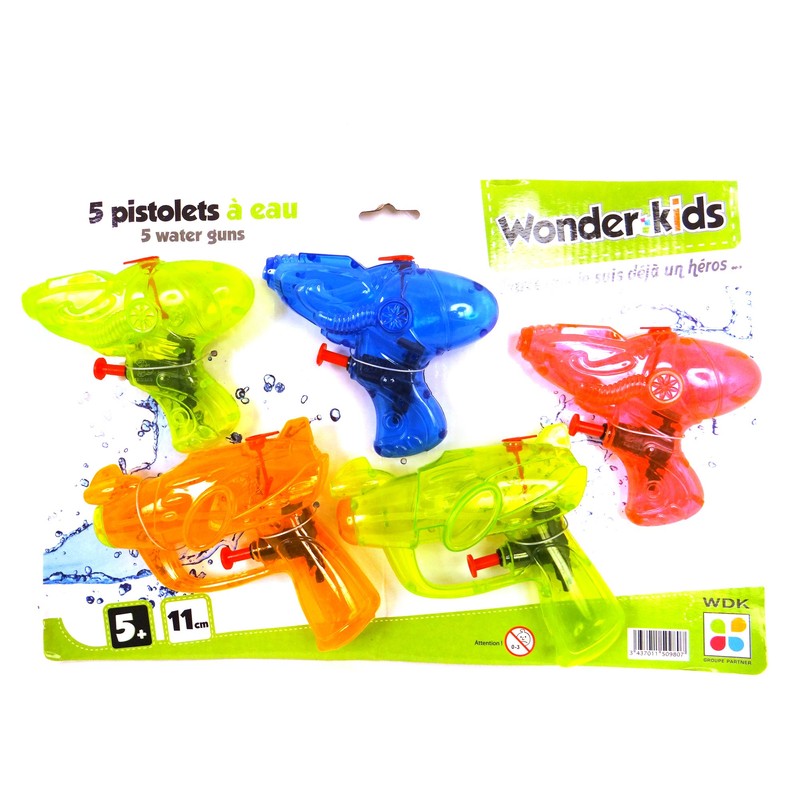 Set+de+5+pistolets+%C3%A0+eau+WonderKids+1+jet+11cm