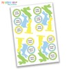 Paper Dragon Easter Stickers - Pack and Decorate Easter Gifts