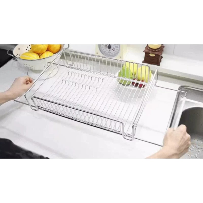 Nineware Expandable in-Sink Dish Drying Rack, Adjustable Space Saving Organizer