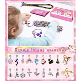 Toys for Girls Kids Gifts 8-12 Years, Toys for Girls Kids Charm Bracelet Kit Craft for Children 6-8 Teenager Girls Gifts 6 7 8 9 10 11 Years Old Jewellery Crafts Girls