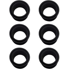 sailupxinyuan Black Rubber Fishing Rod Holder Tackle Cap Kit fit for 6Pieces