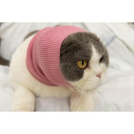 FDANDADE Dog Neck Gaiter, Pet Ear Flap Head Wrap for Dogs Anxiety Relief – Noise Canceling for Fireworks, Thunderstorms, Pet Grooming & Force Drying (Pink M).