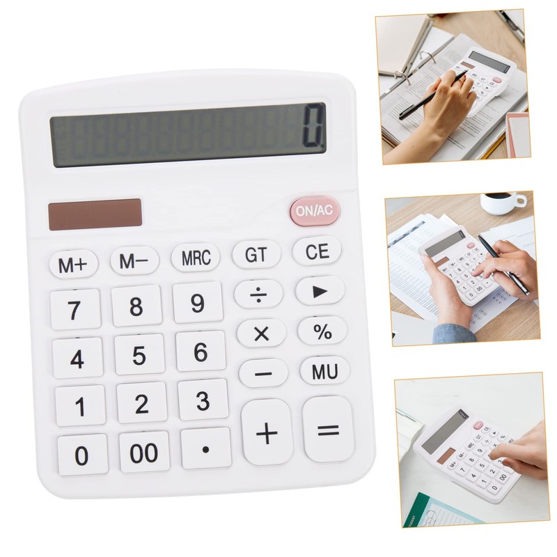 Gadpiparty Basic Desktop Calculator for Students Material Solar Power Office