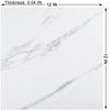 WESTICK White Marble Peel and Stick Floor Tile Bathroom Waterproof