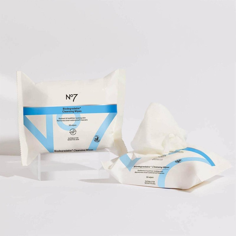 No7 Biodegradable Cleansing Wipes 30 Wipes Suitable For Sensitive Skin