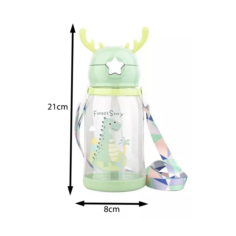 Maíz Botella Agua Infantil Cantimplora Portatil Correa Kawai Reno