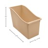 Teacher Created Resources Plastic Book Bin, Light Brown