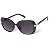 RADLEY London MORWENNA Women's Oversized Butterfly Sunglasses, Gloss Black, 57