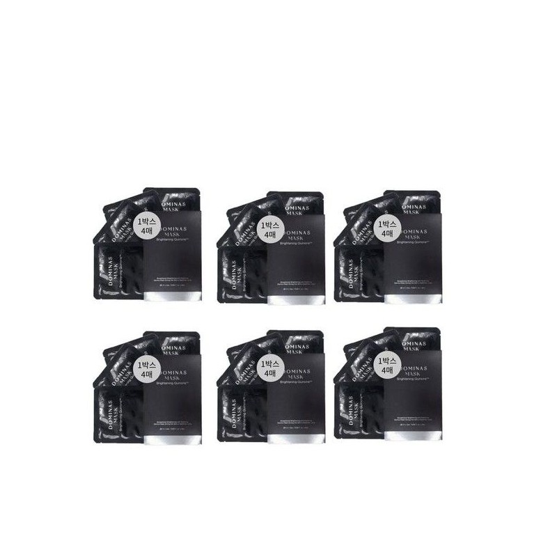 dominas 6 boxes (total 24 sheets) (45730702) Dominas_Mask_Mask Pack_Brightening_6 nights