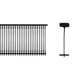 Acuteye 1 Inch Standard Tagging Attachments, 5000 Pieces, 50 Per Clip (Black)