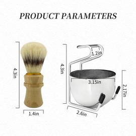 Shaving Brushes Set For Men by GDMG-Super Strong NO Shedding Boar Bristle Shave Brushes for Men-Bamboo Handle Shave Brush-Rich and Fast Lather Shaving Cream Brush for Anniversary & Birthday Gifts