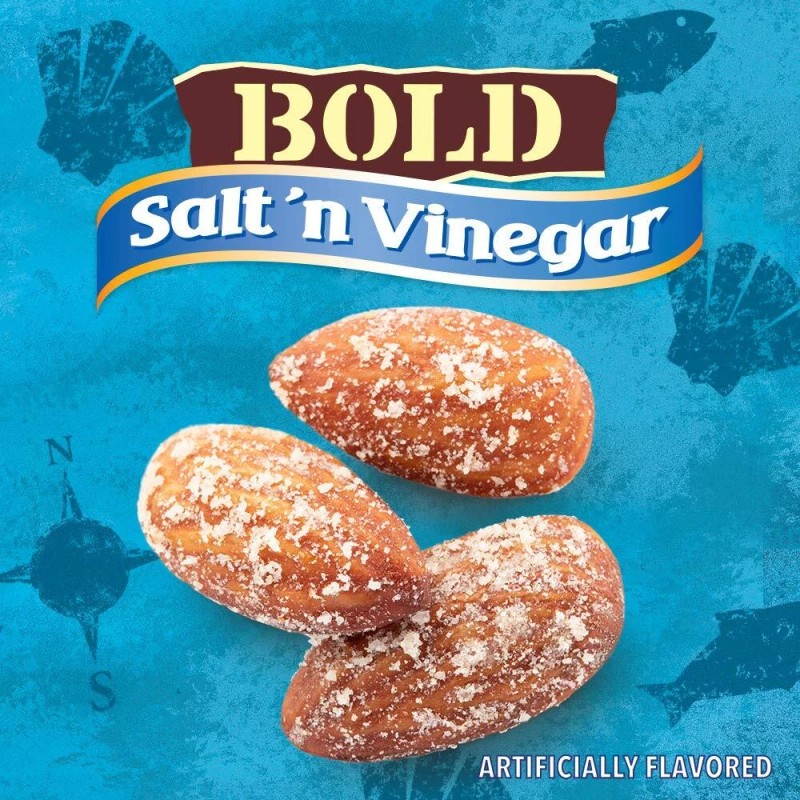 Blue Diamond Almonds, Bold Salt 'n Vinegar, 16 Ounce (Pack