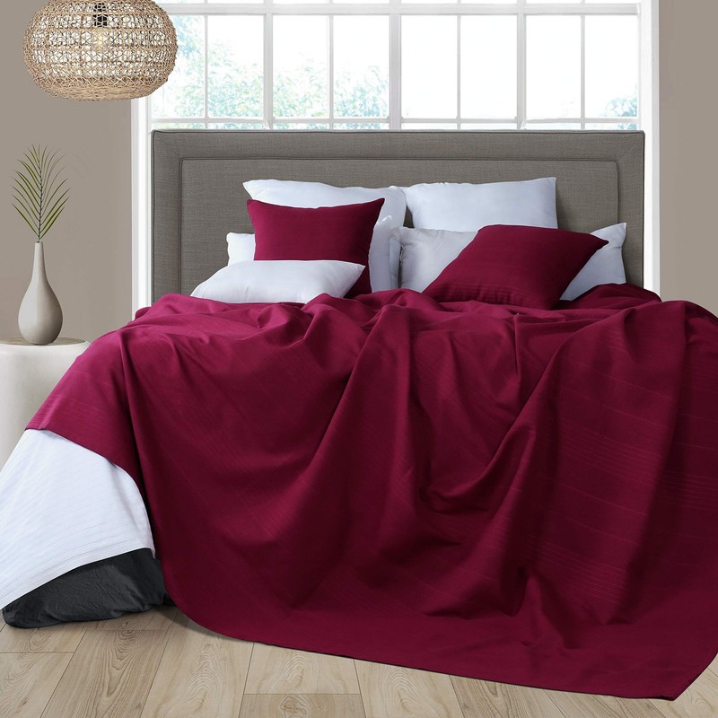 EHC Classic Rib Cotton Throw, Sofa Bed Throw Bedspread -
