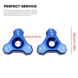 PowerMotor Motorcycle CNC 48mm Front Shock Absorber Fork Knob Adjuster Bolt For EXC SX SXF XCW XCF EXCF EXCR 125 150 250 300 350 400 450 500 525 Blue