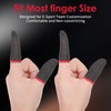 Josojoou 12 Pack Gaming Finger Sleeves, Ultra-Thin Silver Fiber Gaming