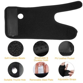 Left Hand Carpal Tunnel Wrist Support Brace Removable Splint with Thumb Hole Night Sleep Wrist Strap Joint Support BraceType: Wrist Brace