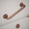 Rothley Grab Rail Mobility Disability Aid - Antique Copper Handle