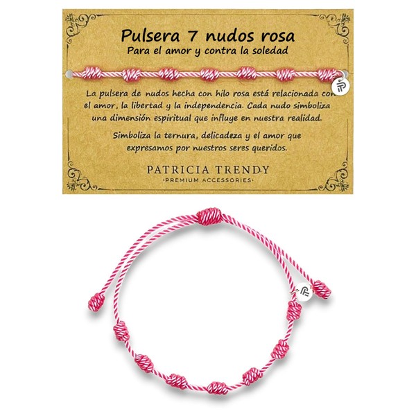 PATRICIA TRENDY - Bracelet 7 knots red original - Against