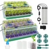 MQHUAYU Seed Starter Tray with Grow Light, 2 Pack 80
