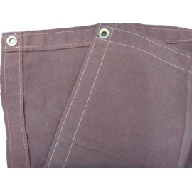 4 Ft. x 4 Ft. Brown 10 Oz. Canvas Tarp