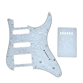 KAISH Guitar HSS Pickguard and Tremolo Trem Cover Back Plate fits Yamaha PACIFICA Guitar White Pearl