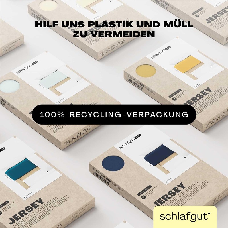 Schlafgut Easy Jersey Fitted Sheet 90 x 190 to 100