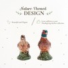 Spode 3.5" Pheasant-Shaped Salt and Pepper Shakers - Dolomite Ceramic