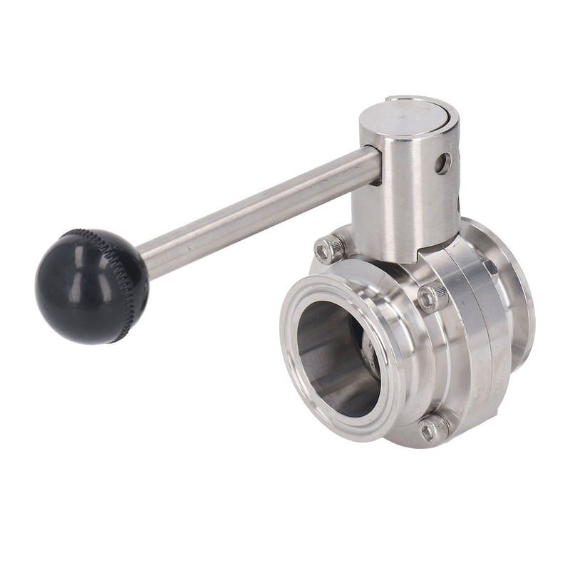 Sanitary Butterfly Clamp Valve with Silicone Washer Stainless Steel Clamp