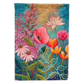 Caroline's Treasures PPD3006GF Mon Jardin II Flowers Garden Flag Mailbox Flag Decorative Yard Flag Banner Outside Patio Artwork Yard Flower Beds, Garden Size, Multicolor