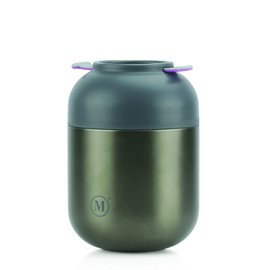 Minimal Stainless Steel Vacuum Insulated Food Jar V2 (24oz, Gunmetal)
