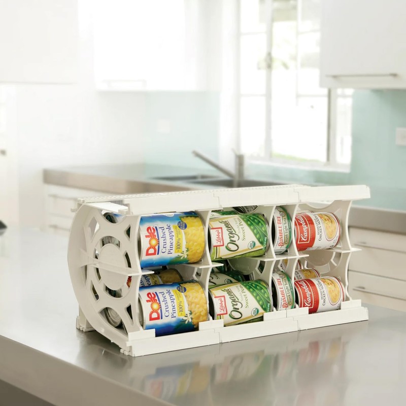 Shelf Reliance 2 Pack Can Organizer, Pantry Storage Rack, Canned