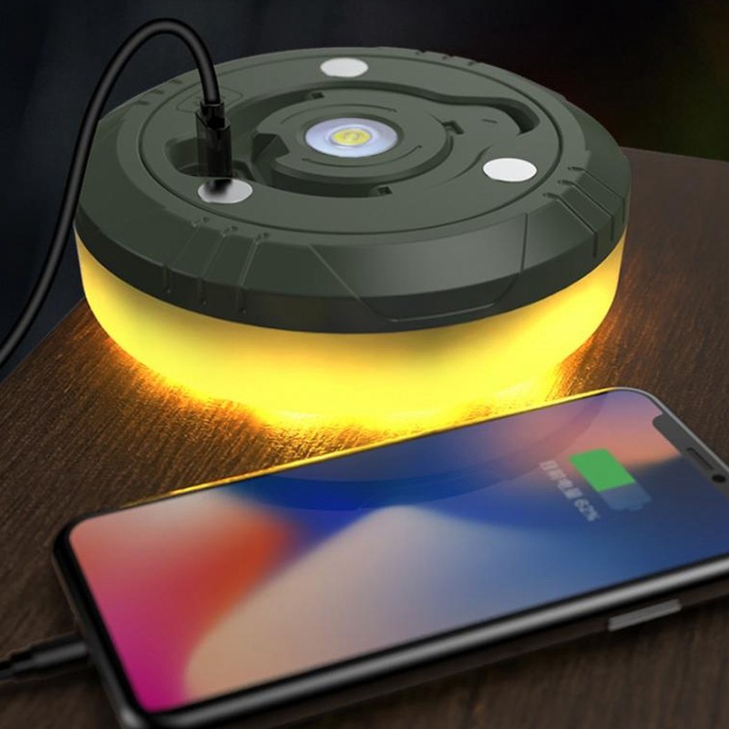 Camping Light String Multi Modes Flexible Waterproof USB Rechargeable Outdoor