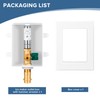 SECKWHALE Ice Maker Outlet Box with Water Hammer Arrestor, 1/2-Inch