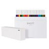 Mitsubishi Pencil EMOTT PEMSY40C Water-Based Pen, 40 Colors