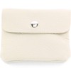 modamoda de P09 Italian Leather Women's Purse, Small, cream