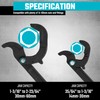 DURATECH Multi-function Adjustable Pipe Wrench Set, 2-Piece, Quick Self-Adjusting, Power