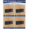 I-EASYDWW Keyless Cabinet Combination Lock, 3-Digit Password Twist Knob Hasp