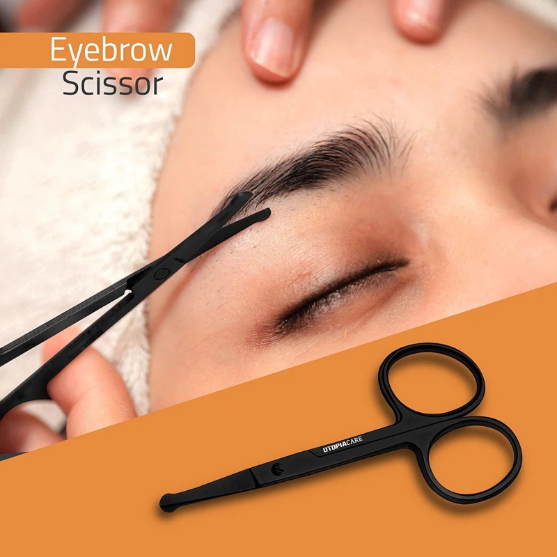Unbranded Tweezers (2 Pcs) Scissor Tweezers Shaped Eyebrow Straight Tip