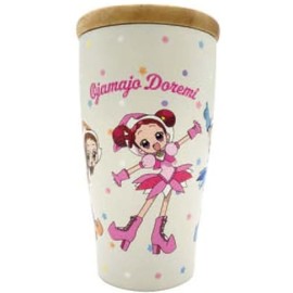Ojamajo Doremi Stainless Steel Tumbler with Wooden Lid Set