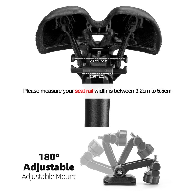 ROCKBROS Bicycle Saddle Bag Practical Bicycle Bag with Quick-Release Fastener