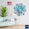 Riverside Designs Wacky Sun Metal Wall Art Indoor/Outdoor Decor -
