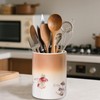 Craftmastudio Mushroom Kitchen Utensil Holder，Ceramic Utensil Holder for Counter, Large